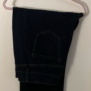 Dark Navy high rise straight leg w/tighter tummy technology